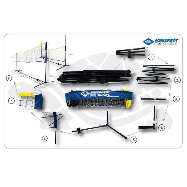 siatka do badmintona kombi zdjęcie 3