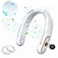 SKŁADANY WENTYLATOR NA SZYJĘ BIAŁY CHŁODZENIE KLIMATYZATOR NA LATO CICHY