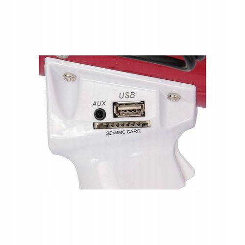 Profesjonalny MEGAFON 50W USB SD MP3 akumulator na Arena.pl