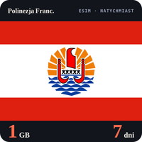 Karta eSIM Internet Polinezja Franc. 1 GB na 7 dni - bez rejestracji