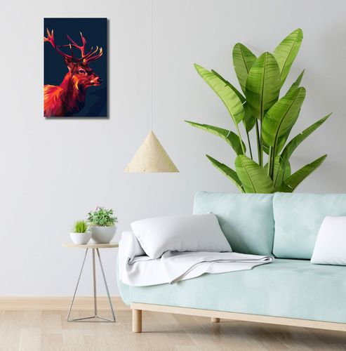 Obraz 30x50cm Jeleń w Geometrii na Arena.pl