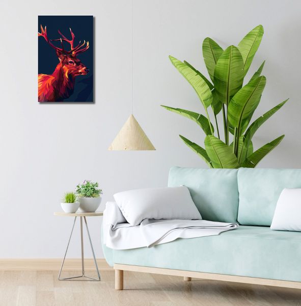 Obraz 30x50cm Jeleń w Geometrii zdjęcie 2