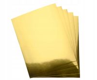 KARTON METALIZOWANY LUSTRO ZŁOTY 230g A4 10ARKUSZY HAPPY COLOR