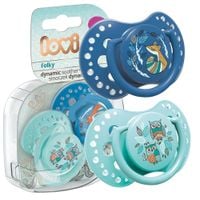 LOVI Smoczek uspokakający dynamiczny FOLKY BOY 0-3m