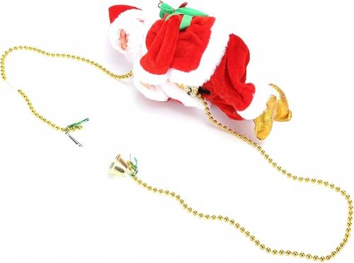 MIKOŁAJ PNĄCY SIĘ NA LINIE 100cm WSPINAJĄCY SIĘ MIKOŁAJ MELODIE ŚWIATEŁKA na Arena.pl