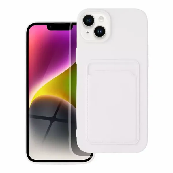 Futerał CARD CASE do IPHONE 14 PLUS biały zdjęcie 1