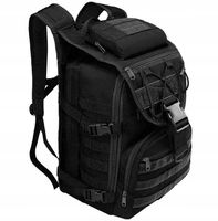 PLECAK MĘSKI DO PRACY MOCNY WODOODPORNY TAKTYCZNY WOJSKOWY CZARNY MILITARNY