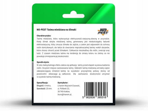 TAŚMA MIEDZIANA ŚRODEK SPOSÓB NA ŚLIMAKI PRZECIW ŚLIMAKOM na Arena.pl