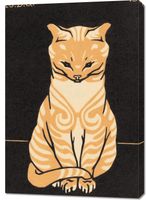 Obraz 70x100cm Sitting Cat, Julie de Graag Vintage do Salonu