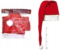 Czapka MIKOŁAJA Na Wigilię MIKOŁAJKI Do Przebrania 29 x 90 cm DŁUGA MFP