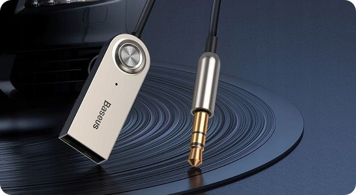 BASEUS TRANSMITER ADAPTER ODBIORNIK AUDIO BLUETOOTH AUX DO SAMOCHODU zdjęcie 2