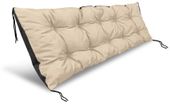 Poduszka ogrodowa 120x40 cm wodoodporna na ławkę palety beżowa