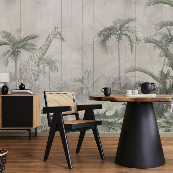 Fototapeta Tropikalne Drzewa ABSTRAKCJA Imitacja Desek 360cm x 240cm zdjęcie 6