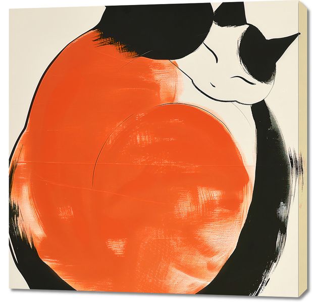 Obraz 90x90cm Yin i Yang Kotów zdjęcie 1