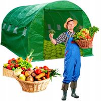 TUNEL OGRODOWY foliowy FOLIAK ogrodniczy PROMIS SZKLARNIA 10 m² 4 x 2,5 m