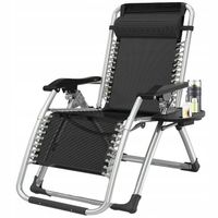 LEŻAK OGRODOWY GRAWITACYJNY FOTEL PLAŻOWY KRZESŁO KEMPINGOWE PODUSZKA