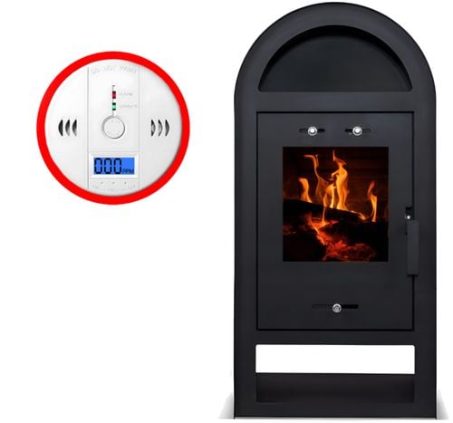 POLSKI PIEC - KOZA KOMINEK NEGRO WOLNOSTOJĄCY STALOWY 7,5 kW ATEST+ CZUJNIK na Arena.pl