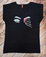 Damska bluzka koszulka damski t-shirt czarny L