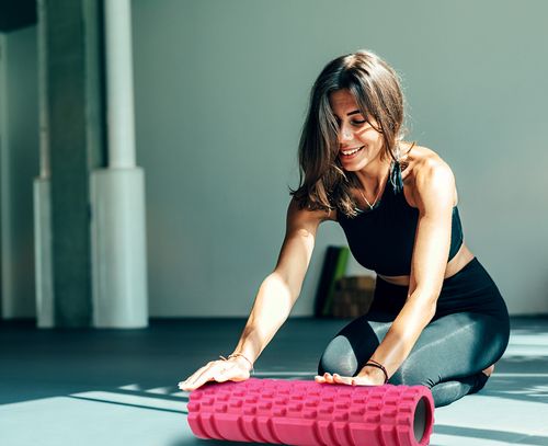 Roler wałek do masażu pleców nóg z wypustkami na Arena.pl
