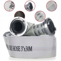 Wąż strażacki do nawadniania deszczowni pompy wody STORZ 3 cale 75mm 30m W