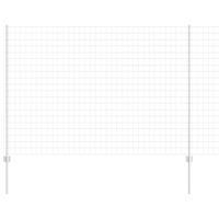 Ogrodzenie z słupkami Srebrny 1.5 x 10 m Stal