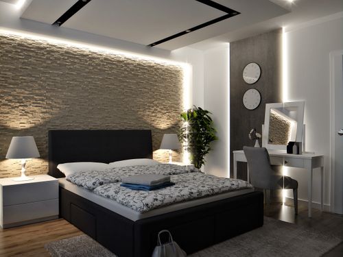 BIAŁE Dekoracyjne Panele Ścienne 60x60 - KAMIEŃ na Arena.pl