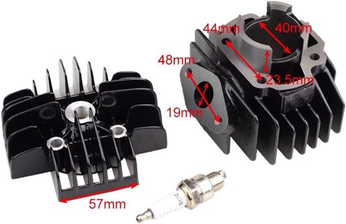 UŻYWANE/NIEKOMPLETNY Cylinder Piston Ring Head Gasket Kit do Yamaha PW50/QT na Arena.pl