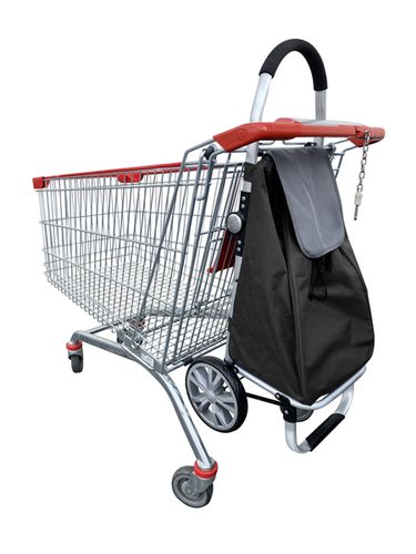 Torba na kółkach CARRY 53 l składany wózek na zakupy duża pojemność czarna na Arena.pl