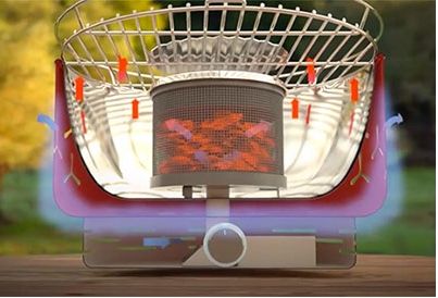 Automatyczny Grill Węglowy Bezdymny +Torba + Baterie na Arena.pl