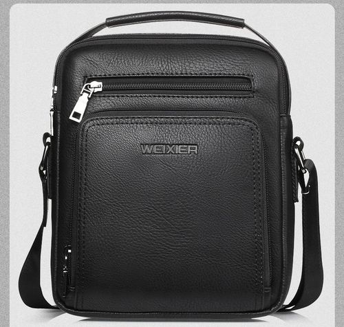 SASZETKA MĘSKA SKÓRZANA TORBA NA RAMIĘ DO RĘKI BRĄZ Z KIESZENIĄ na Arena.pl