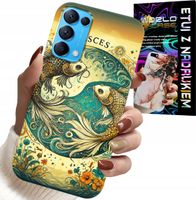 ETUI DO OPPO FIND X3 LITE - ZNAK ZODIAKU, RYBA ASTRONOMIA + FOLIA