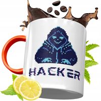 Kubek Pomarańczowy Dla Informatyka Programisty Z Nadrukiem Ze Zdjęciem