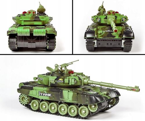 Duży Czołg Zdalnie Sterowany War Tank Bitwa Efekty na Arena.pl