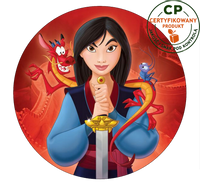 Opłatek na tort Mulan