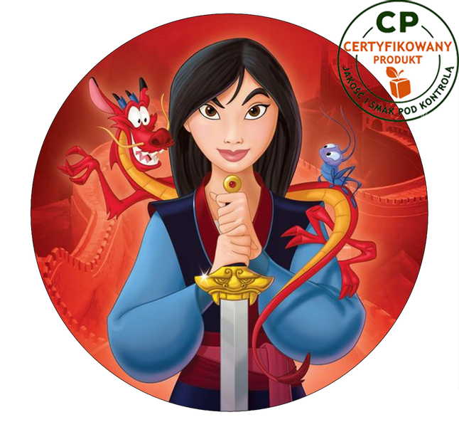 Opłatek na tort Mulan zdjęcie 1