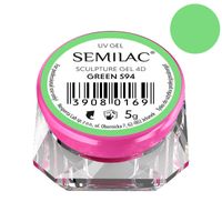 Semilac Sculpture Gel 4D 594 Green - zielony, 5g