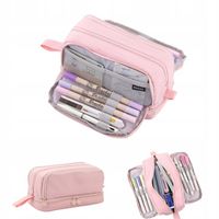 Duży wielofunkcyjny piórnik szkolny Kosmetyczka 4W1