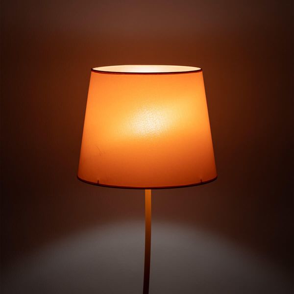 Podłogowa lampa do sypialni Nicola 6644 metalowa pomarańczowa zdjęcie 4