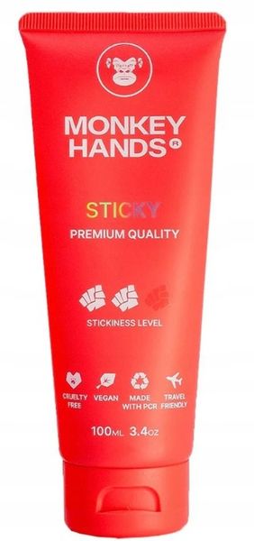 Monkey Hands - Klej Magnezja Grip do Pole Dance 100 ml, czerwony zdjęcie 4