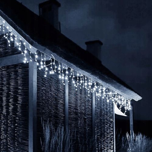 SOPLE LED 500 BIAŁE ZIMNE + FLASH 18m Kurtyna Świetlna Zewnętrzna HIT na Arena.pl