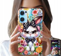 ETUI DO OPPO RENO7 5G - KRÓLIK WIELKANOCNY, ZAJĄC, JAJKA + SZKŁO