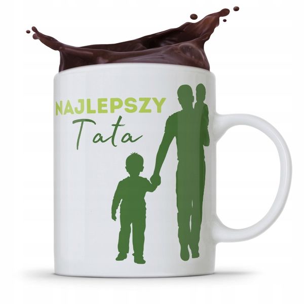 Kubek Na Dzień Ojca Dla Taty Najlepszy Tata Z Nadrukiem Ze Zdjęciem zdjęcie 1