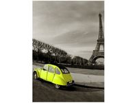 50X70CM ŻÓŁTY CITROEN OBRAZ PION ŚCIAN