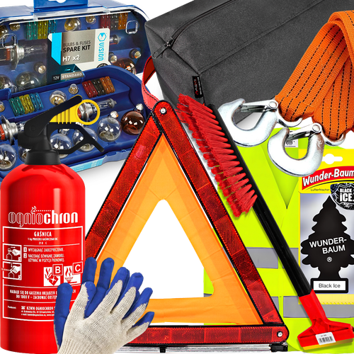 Gaśnica Kamizelka Trójkąt Torba Linka Skrobaczka Zestaw Żarówek Murska 585 na Arena.pl