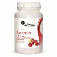 Aliness ACEROLA NATURALNA WITAMINA C 120 tabl Odporność przed infekcjami