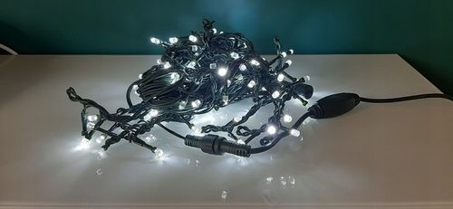 Sople 440 LED Girlanda Biała Zimna Flash Zewnętrzna IP44 31,7m gruby przewó na Arena.pl