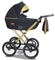 Klasyczny Wózek Dziecięcy Gold Uczio Retro Premium GT  3w1 Classic