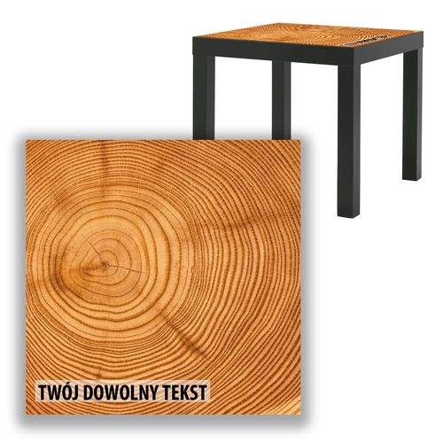 BLAT SZKLANY IKEA LACK Słoje drzewa z Twoim napisem 55x55cm 103b na Arena.pl