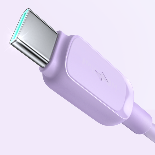 kabel przewód usb-a - usb-c 3a 1.2m fioletowy na Arena.pl