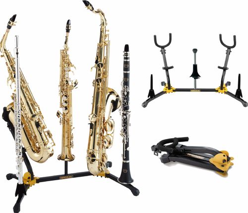 Statyw na 5 instrumentów dętych saksofon flet klarnet Hercules DS538B na Arena.pl